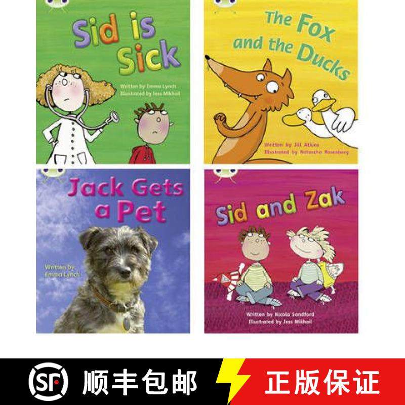 【3-4周达】Learn to Read at Home with Phonics Bug: Pack 3 (Pack of 4 Reading Books with 3 Fiction and... [9781408269343]