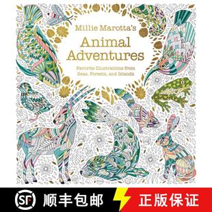 【3-4周达】Millie Marotta's Animal Adventures: Favorite Illustrations from Seas, Forests, and Islands [9781454711636]