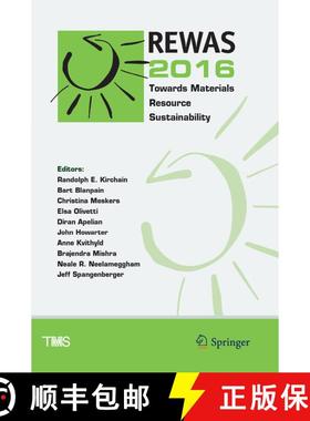 【3-4周达】REWAS 2016 : Towards Materials Resource Sustainability (Softcover reprint of the original ... [9783319839783]