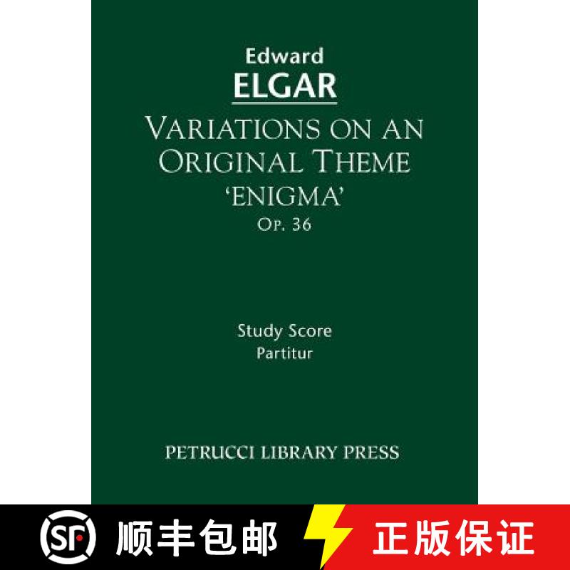 预订 Variations on an Original Theme 'Enigma', Op.36: Study score [9781608741267]