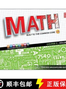 【3-4周达】Glencoe Math, Course 2, Teacher Walkaround Edition, Volume 1 [9780021389841]