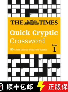 【3-4周达】The Times Quick Cryptic Crossword Book 1: 80 World-Famous Crossword Puzzles [9780008139810]