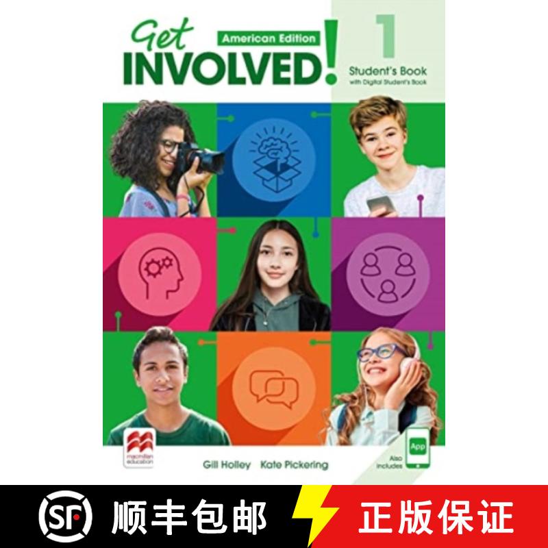 【4周达】Get Involved! American Edition Level 1 Student's Book with Student's App and Digital Student... [9781380072153]