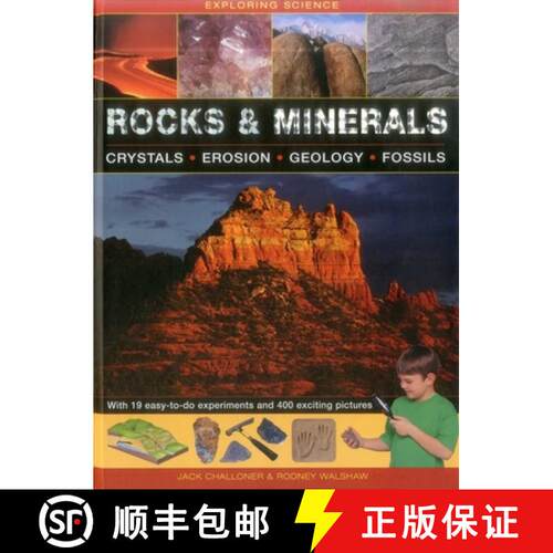 【3-4周达】精装 Exploring Science: Rocks & Minerals: Crystals * Erosion * Geology * Fossils [9781861474650]