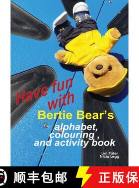 【3-4周达】Have Fun with Bertie Bear's Alphabet, Colouring and Activity book [9780473568399]