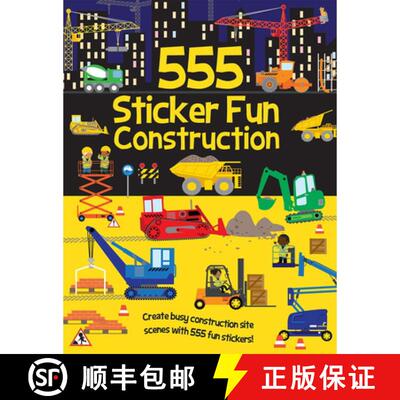 【3-4周达】555 Sticker Fun Construction [9781835555446]