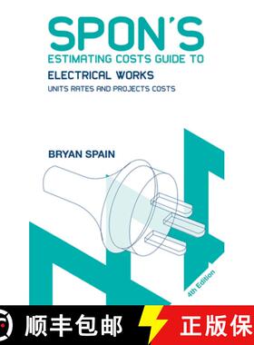 【3-4周达】Spon's Estimating Costs Guide to Electrical Works : Unit Rates and Project Costs [9780415469043]