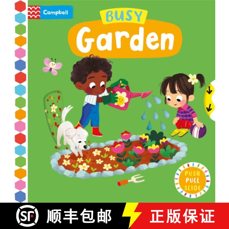 【3-4周达】Busy Garden : A Push, Pull, Slide Book [9781035004744]