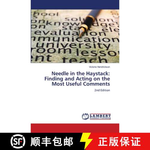 【3-4周达】Needle in the Haystack: Finding and Acting on the Most Useful Comments [9786208454319]