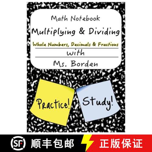 【3-4周达】Math Notebook Multiplying & Dividing Whole Number, Decimals, & Fractions [9798989285624]