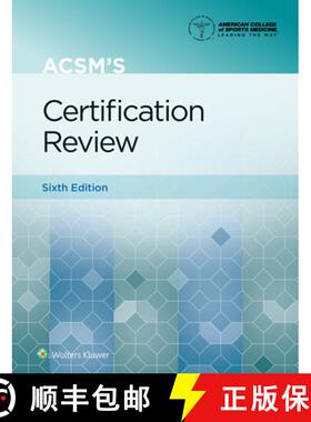 【3-4周达】ACSM's Certification Review 6e Lippincott Connect Print Book and Digital Access Card Package [9781975229672]