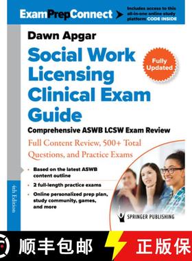 预订 Social Work Licensing Clinical Exam Guide : Comprehensive ASWB LCSW Exam Review with Full Conten... [9780826192875]