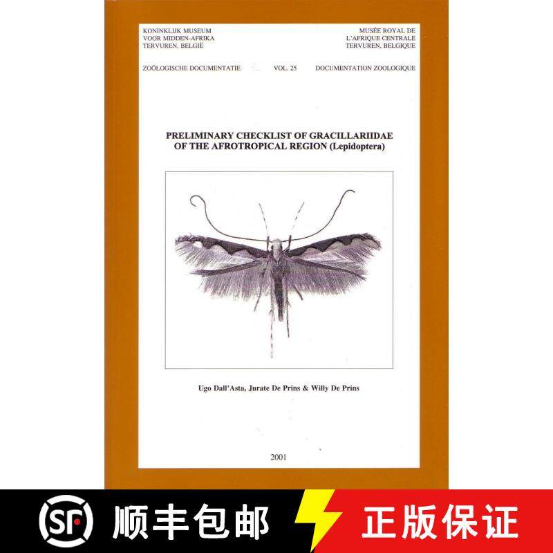 预订 Preliminary Checklist of Gracillariidae of the Afrotropical Region (Lepidoptera) [9789075894110]