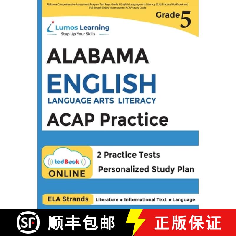 【3-4周达】Alabama Comprehensive Assessment Program Test Prep: Grade 5 English Language Arts Literacy... [9781959697459]
