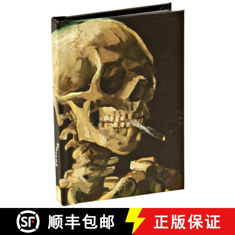 【3-4周达】Teneues - Mini Notebook: Head of a Skeleton with a Burning Cigarette by Vincent Van Gogh, ... [9781623258238]