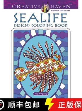 预订 Creative Haven Sealife Designs Coloring Book (First Edition, First) (First Edition, First) [9780486490885]