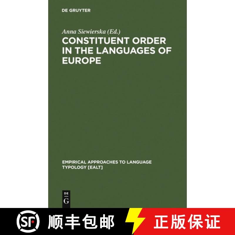 【2-3周达】Constituent Order in the Languages of Europe [9783110151527]
