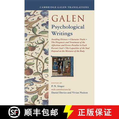 【3-4周达】Galen: Psychological Writings: Avoiding Distress, Character Traits, The Diagnosis and Trea... [9781108438537]