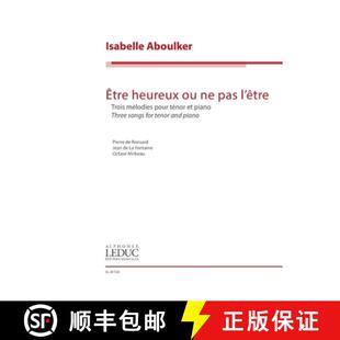 Tenor 4周达 Heureux Pas for and Songs Etre Three 9798350106305 Piano