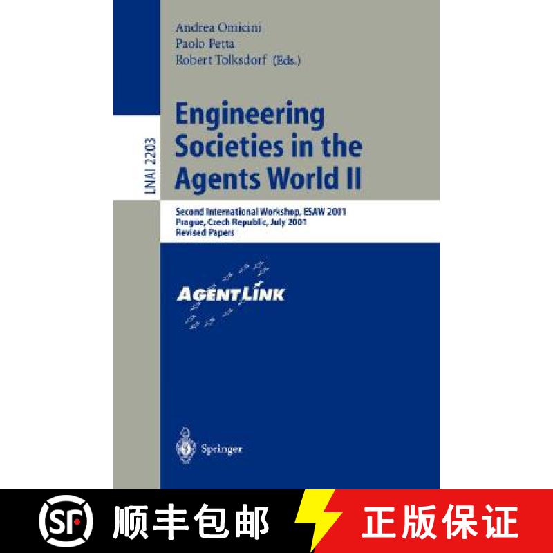 【3-4周達(dá)】Engineering Societies in the Agents World II : Second International Workshop, ESAW 2001, P... [9783540430919]