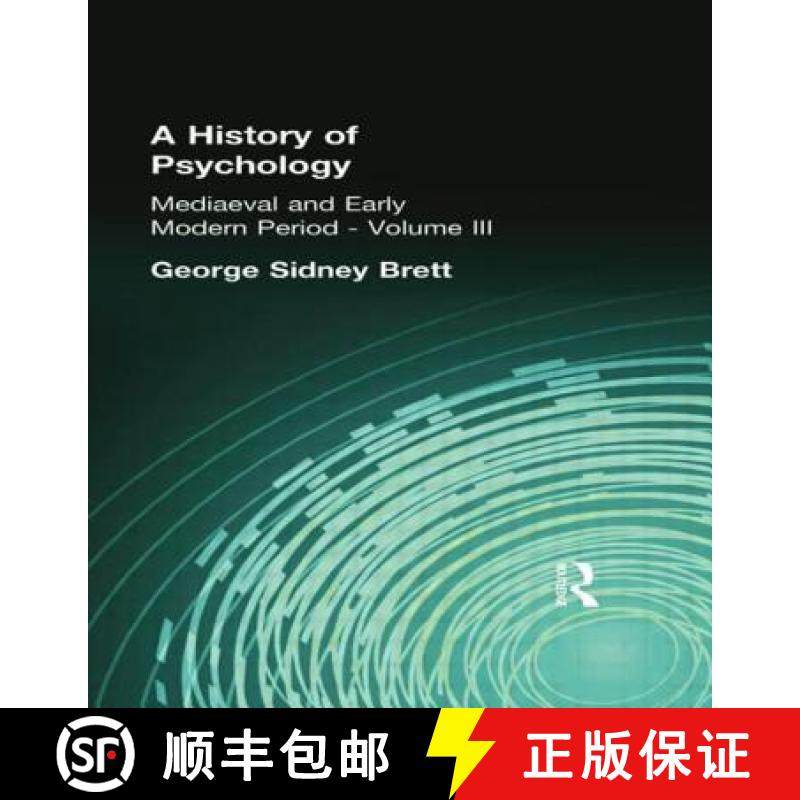 【3-4周达】A History of Psychology: Mediaeval and Early Modern Period Volume II [9781138871120]