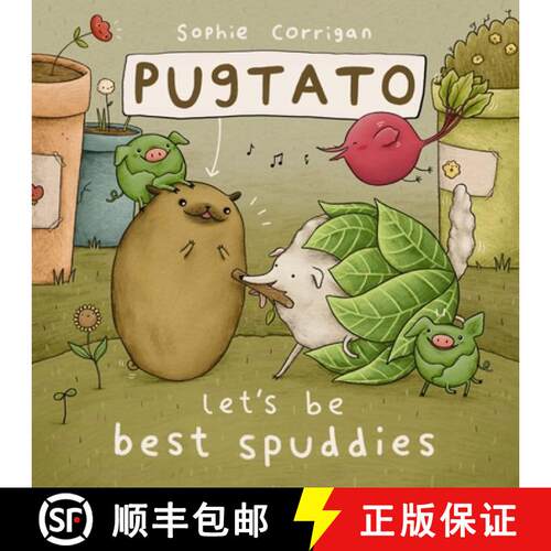 【3-4周达】精装 Pugtato, Let's Be Best Spuddies [9780310767770]