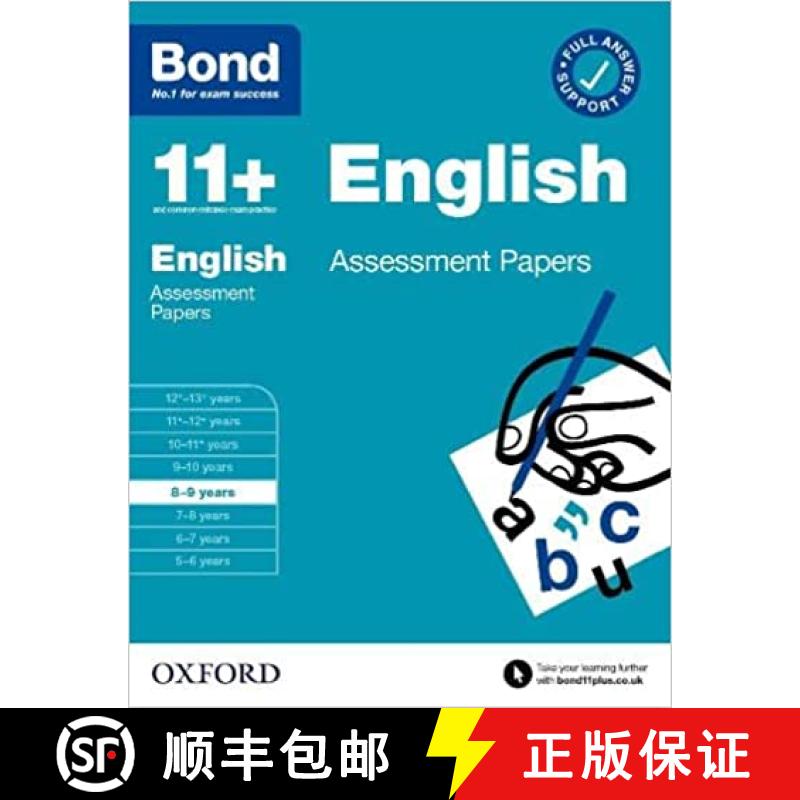 【3-4周达】Bond 11+: Bond 11+ English Assessment Papers 8-9 years (for GL Assessment & other 11 plus ... [9780192779908]
