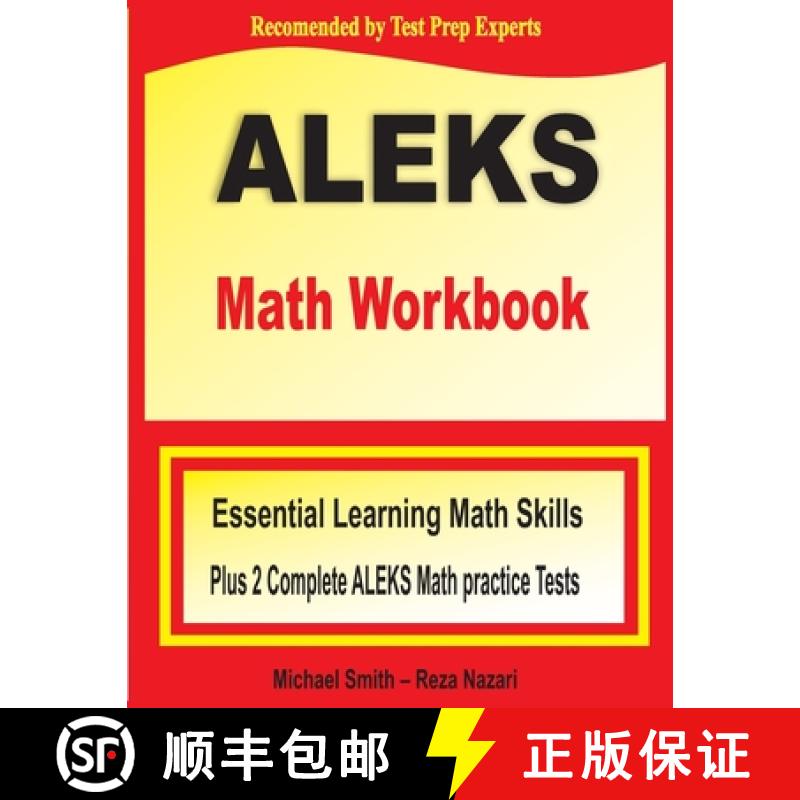 【3-4周达】ALEKS Math Workbook : Essential Learning Math Skills plus Two Complete ALEKS Math Practice... [9781646122325]