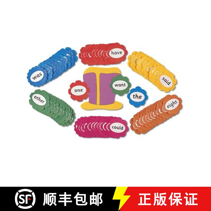 【3-4周达】Jolly Phonics Tricky Word Wall Flowers : In Precursive Letters [9781903619117]