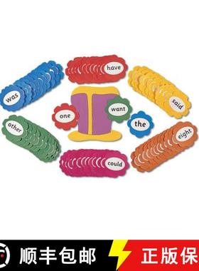 【3-4周达】Jolly Phonics Tricky Word Wall Flowers : In Precursive Letters [9781903619117]