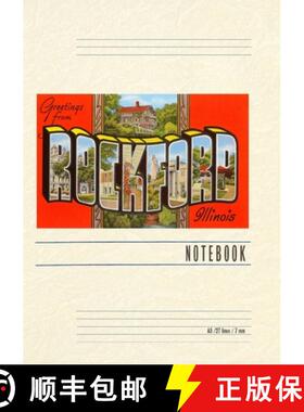 【3-4周达】Vintage Lined Notebook Greetings from Rockford, Illinois [9798385414598]