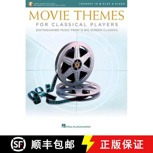 【3-4周达】Movie Themes for Classical Players - Trumpet and Piano: With Online Audio of Piano Accompa... [9781540037077]