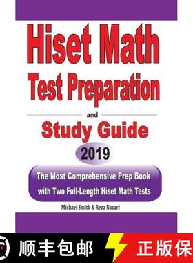 预订 HiSET Math Test Preparation and  study guide: The Most Comprehensive Prep Book with Two Full-Len... [9781646120109]