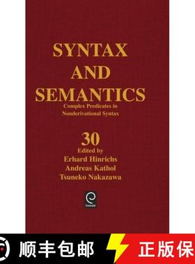 预订 Complex Predicates in Nonderivational Syntax [9780126135305]