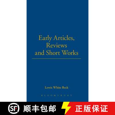 【3-4周达】精装 Early Articles, Reviews And Short Works [9781843716129]