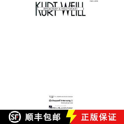 【3-4周达】Kurt Weill - Broadway & Hollywood [9780793568970]