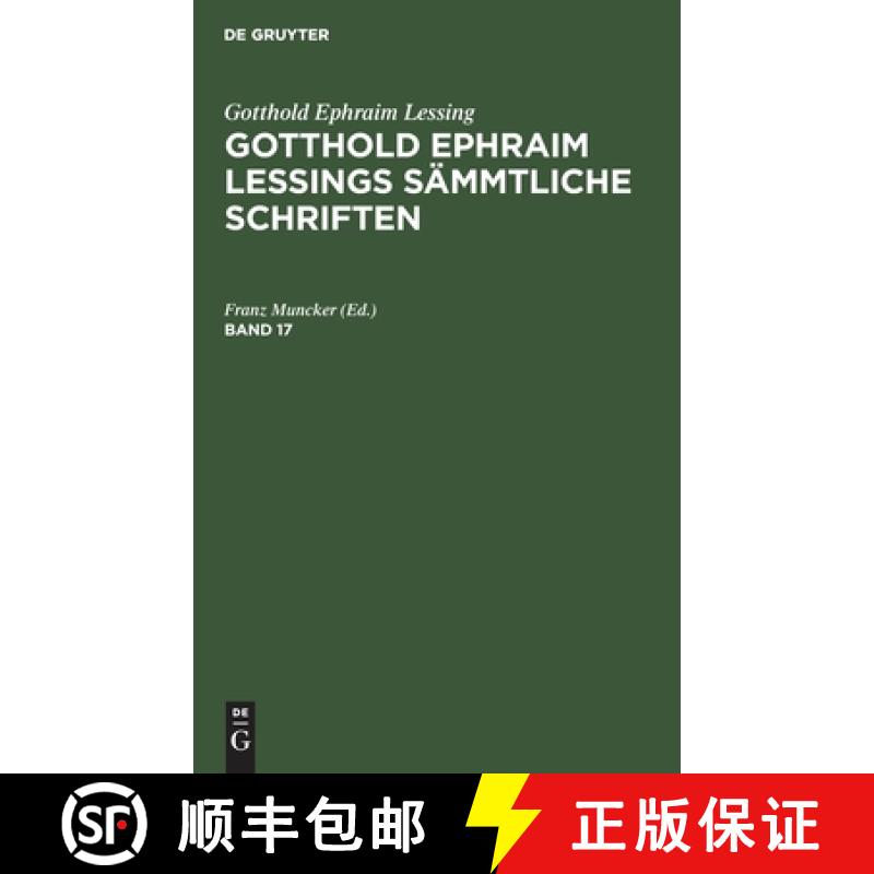 【3-4周达】Gotthold Ephraim Lessings Sämmtliche Schriften Gotthold Ephraim Lessings Sämmtliche Schr... [9783112339879]