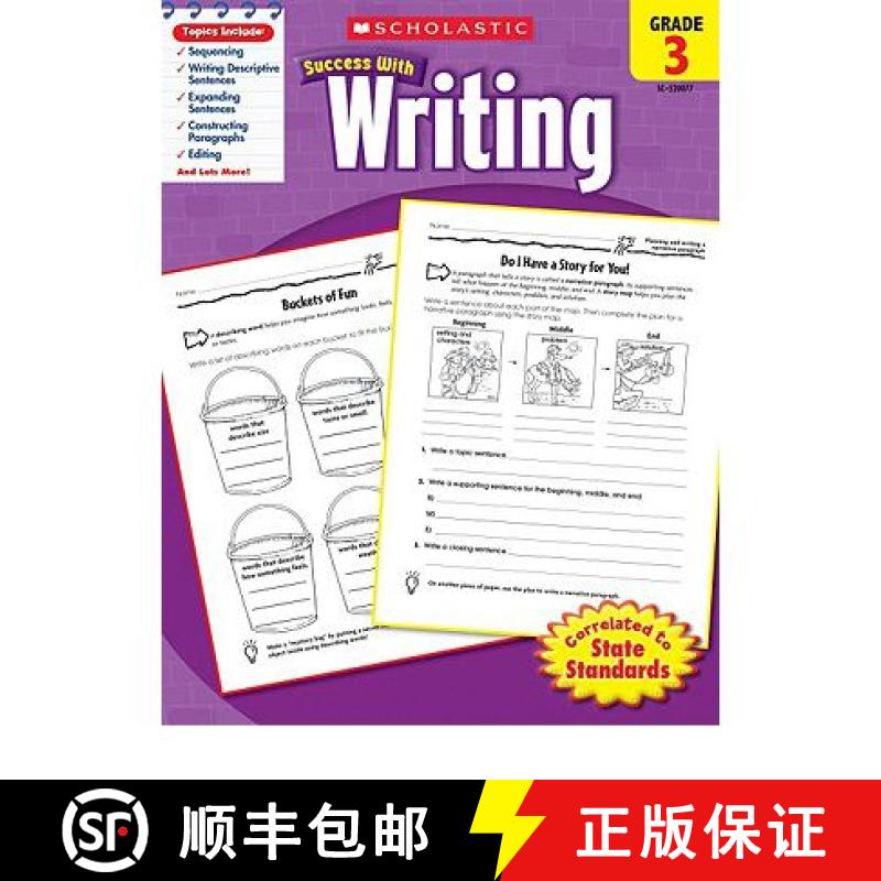 预订 Scholastic Success with Writing: Grade 3 Workbook [9780545200776]