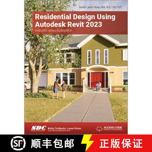 【3-4周达】Residential Design Using Autodesk Revit 2023 [9781630575076]