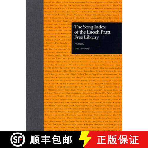 【3-4周达】Song Index of the Enoch Pratt Free Library [9780815329183]