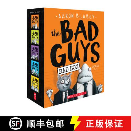 【3-4周达】Bad Guys Box Set: Books 1-5: The Bad Guys / The Bad Guys in Mission Unpluckable / The Bad ... [9781338267228]