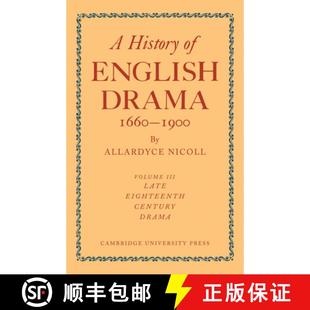1660 History 1750 9780521109307 Century English 4周达 Late 1900 Drama 1800 Eighteenth