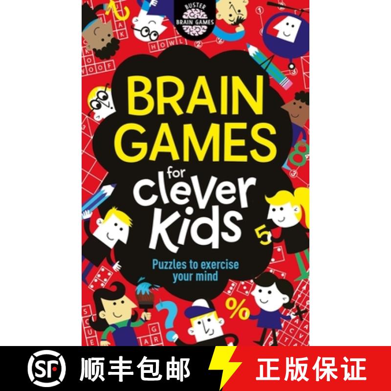 【2-3周达】Brain Games for Clever Kids: Puzzles to Exercise Your Mind [9781780552491]