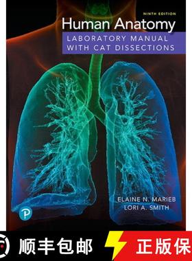 【3-4周达】Human Anatomy Laboratory Manual with Cat Dissections [9780135168035]