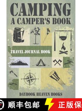 【3-4周达】Camping, A Camper's Book Travel Journal Book [9781683231523]