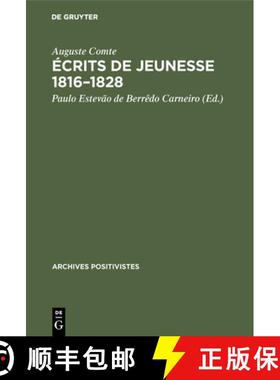 【3-4周达】Ecrits de Jeunesse 1816-1828: Suivis Du Memoire Sur La 'Cosmogonie' de Laplace, 1835 [9783111256764]
