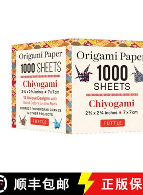 【3-4周达】Origami Paper Chiyogami 1,000 sheets 2 3/4 in (7 cm): Tuttle Origami Paper: High-Quality D... [9780804855006]