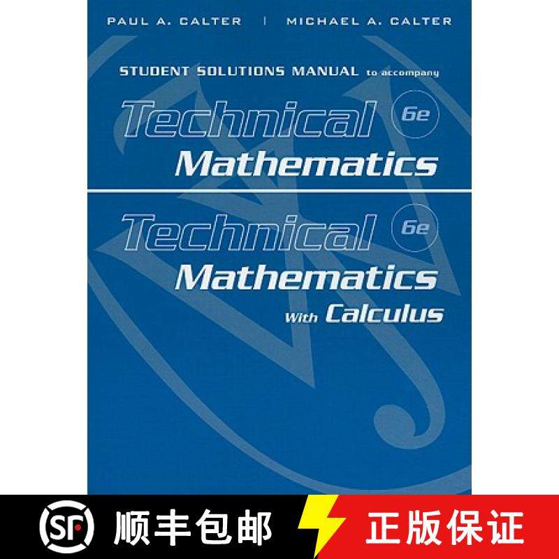 【3-4周达】Student Solutions Manual to Accompany Technical Mathematics 6e & Technical Mathematics wit... [9780470534946]