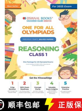 【3-4周达】Oswaal One For All Olympiad Previous Years' Solved Papers, Class-1 Reasoning Book (For 202... [9789354233258]