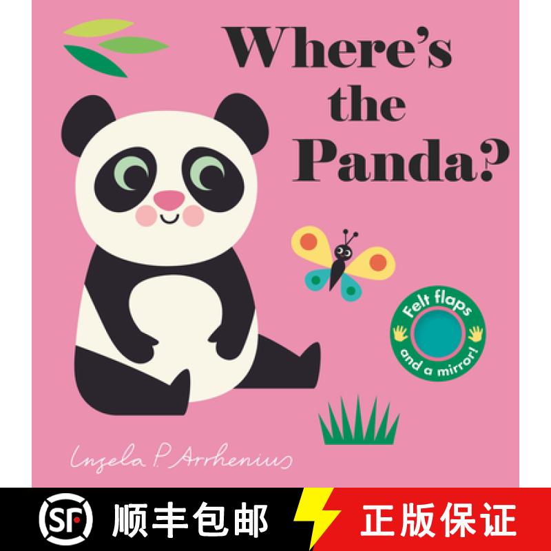 【3-4周达】Where's the Panda?: (An Interactive, Sensory Lift-The-Flap Book with Felt Flaps and a Mirr... [9781536234299]